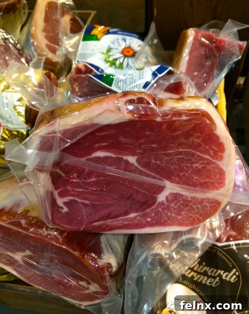 Prosciutto quality and customs warnings