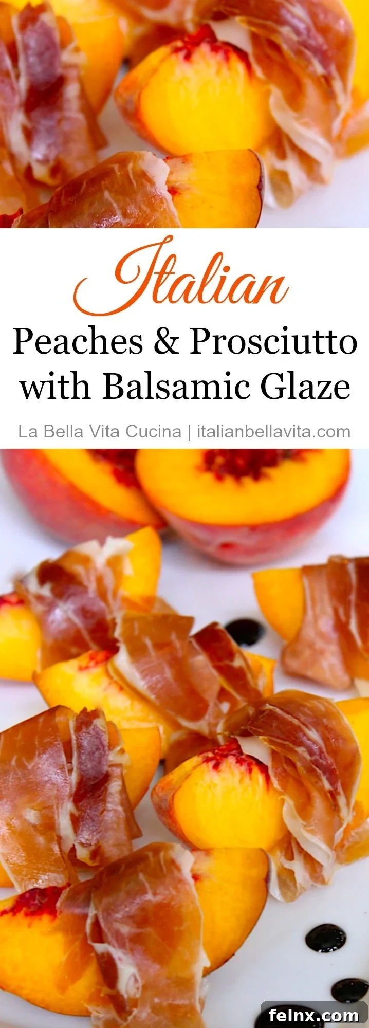 Pinterest Graphic Peaches and Prosciutto