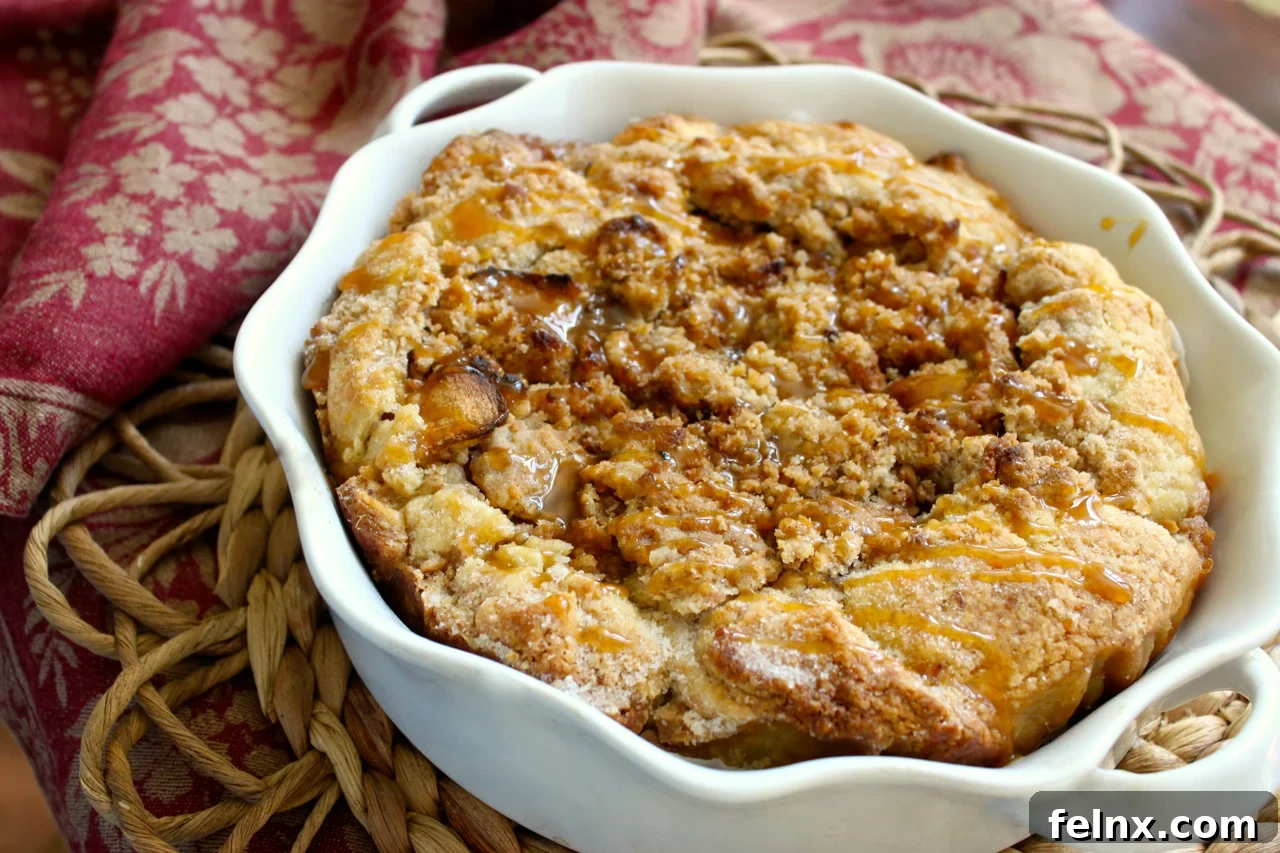Rustic Apple Crostata with Caramel Streusel