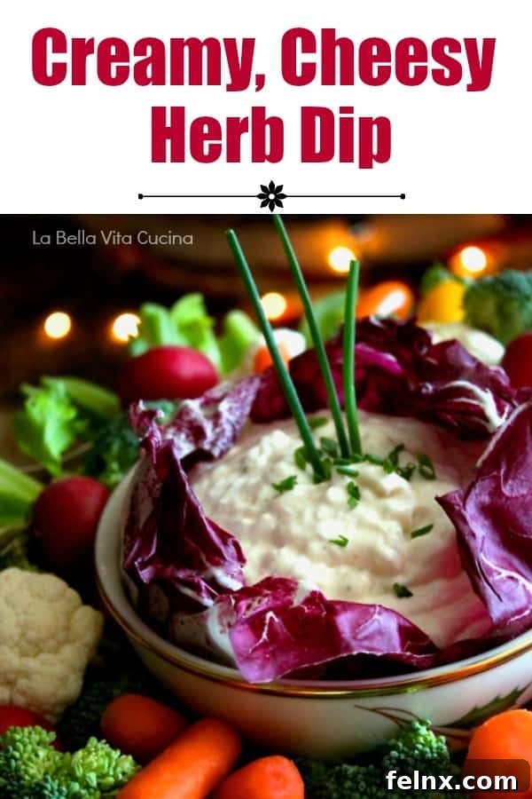Close up of Creamy Vegetable and Chip Dip