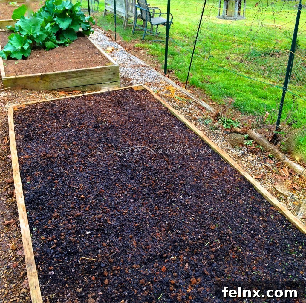 Preparing garden soil for spring planting