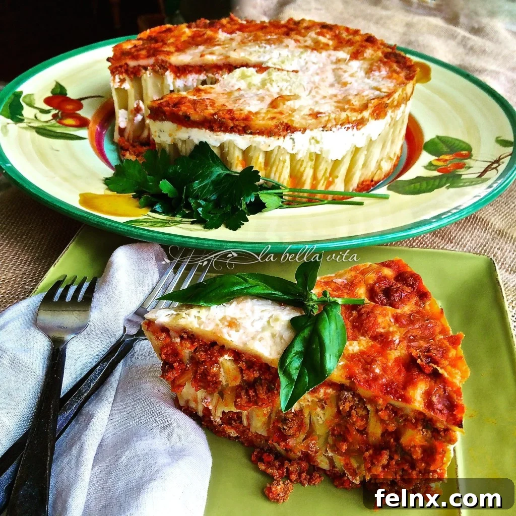 Cheesy Italian Rigatoni Torta