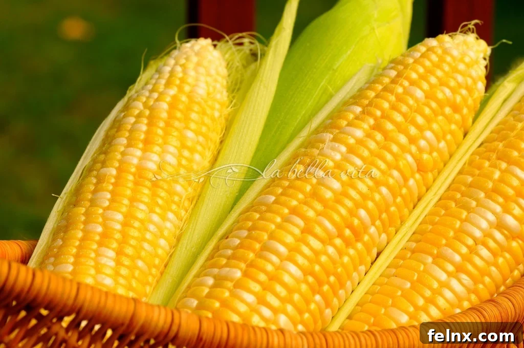 Close up of creamy fiesta corn dip texture