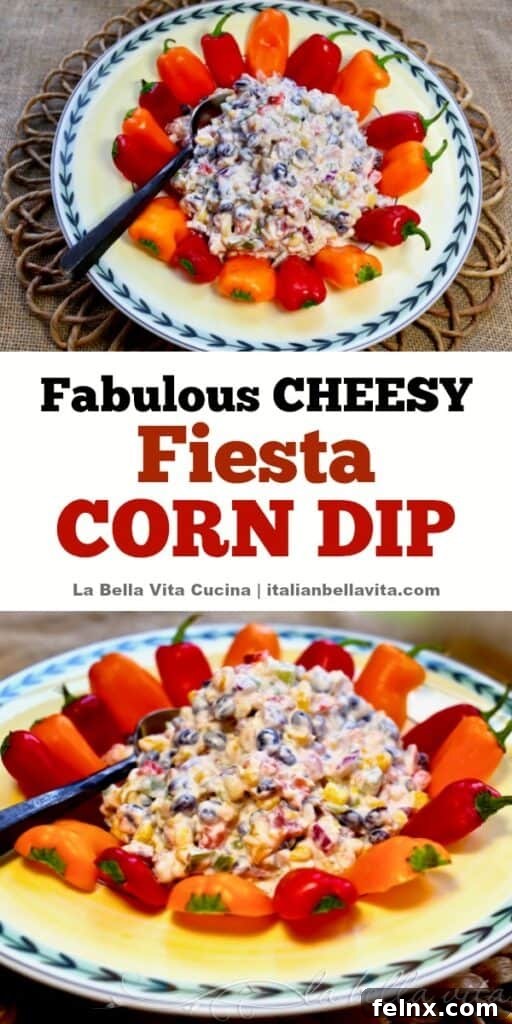 Step by step preparation of corn dip