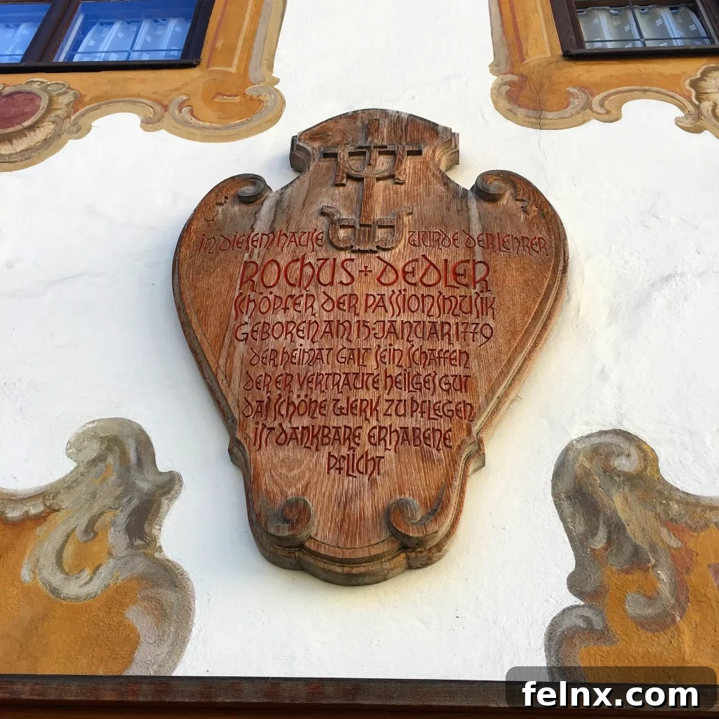 an old carved wooden plaque