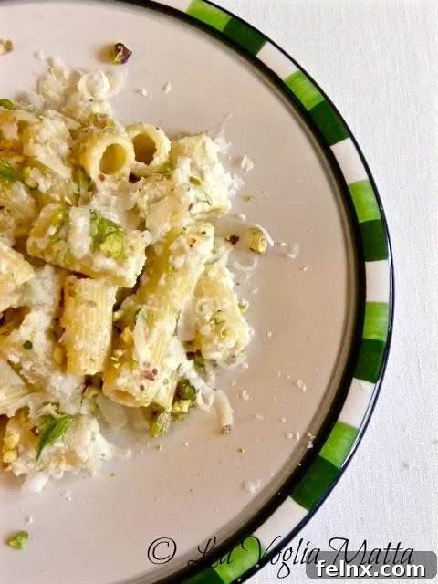 Rigatoni with Pesto and Parmigiano Reggiano Guest Post Chiara La Voglia Matta