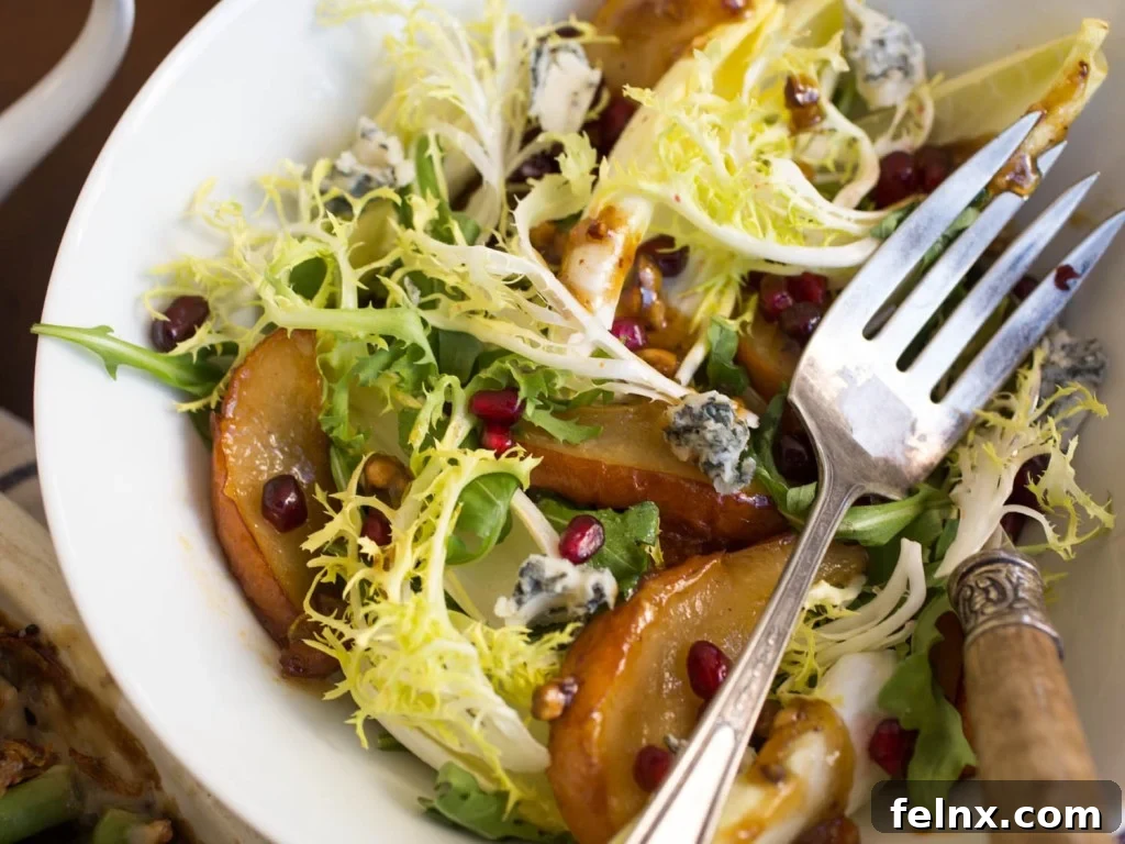 Roasted Pear Salad With Endive