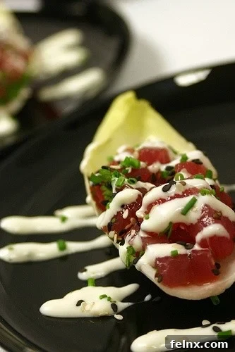 Tuna Tartare Endive Boats