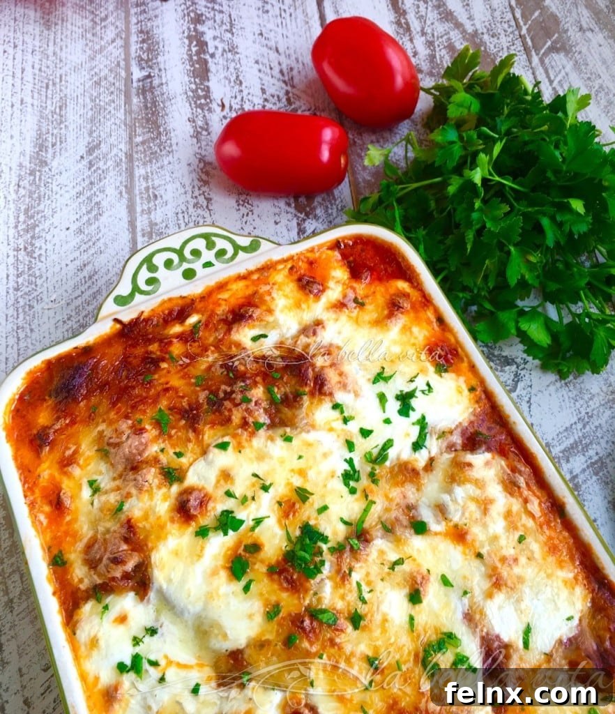 Baked Ravioli with Basil Marinara