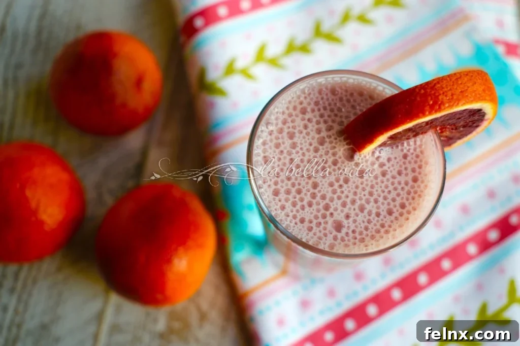 Creamy Blood Orange Smoothie