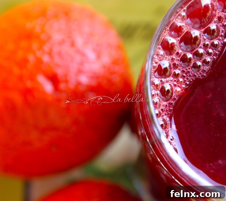 Skinny Creamy Blood Orange Smoothie