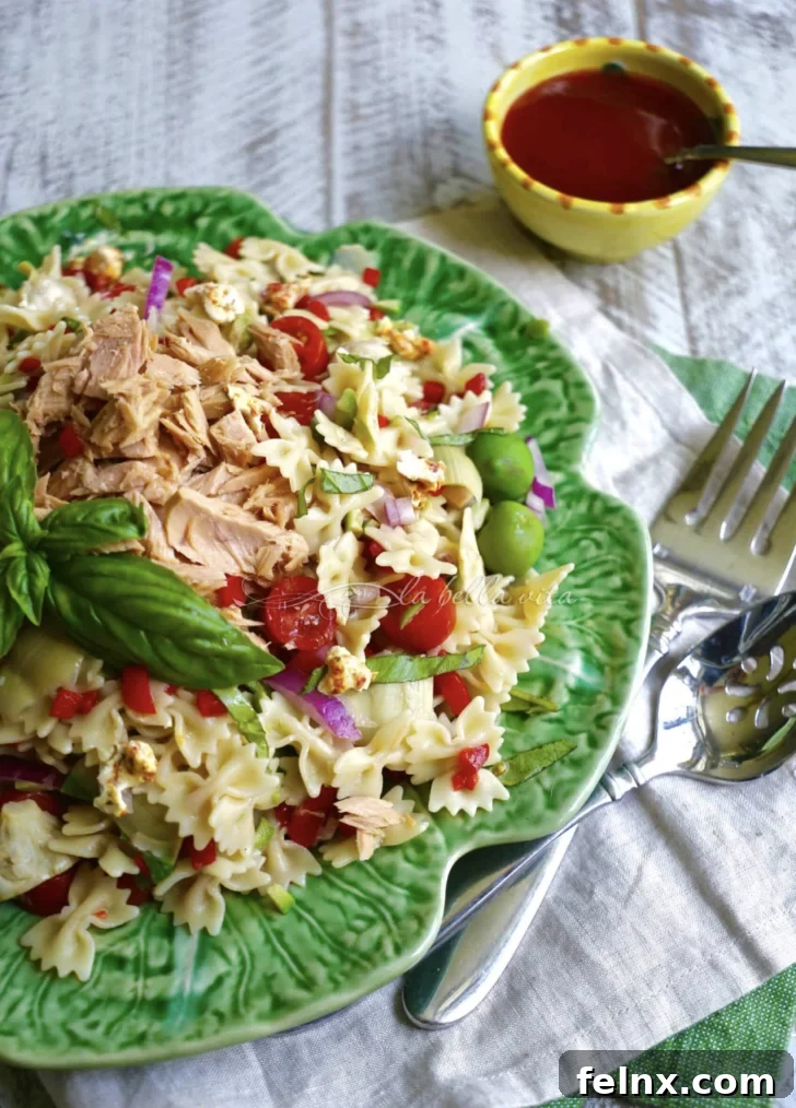 Tuna and Artichoke Pasta Salad