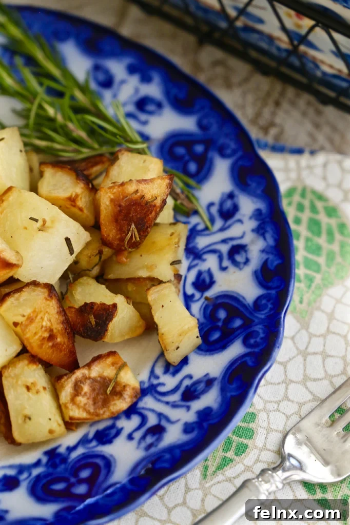 Potatoes browning on the edges in a pan