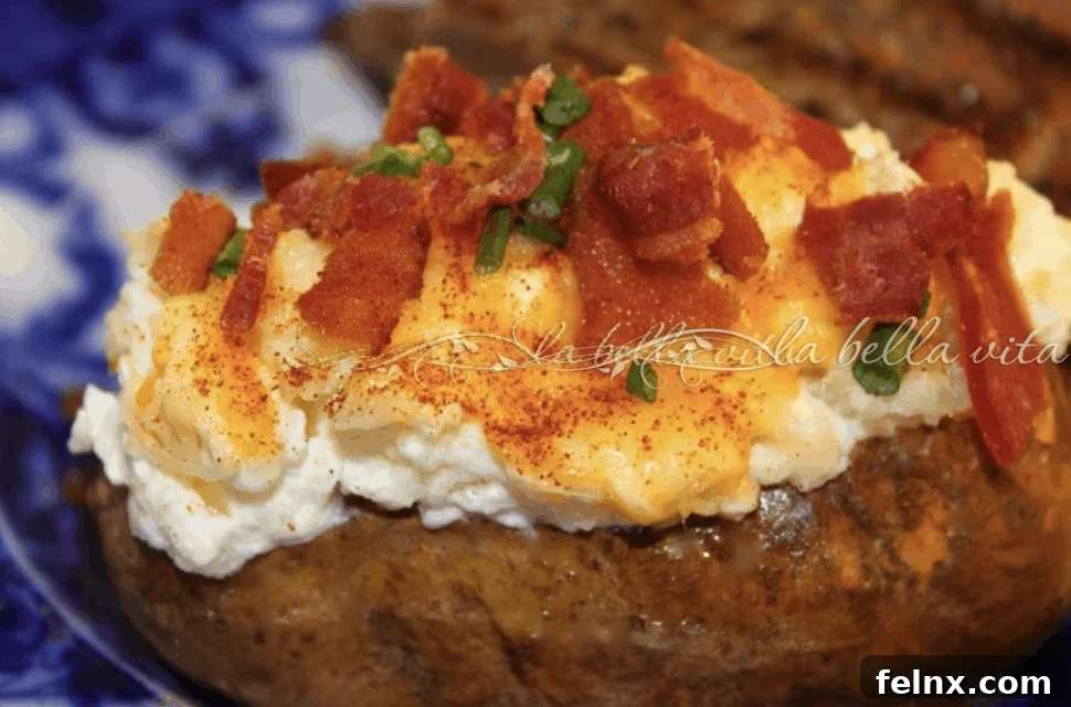 Twice baked potatoes with cheese