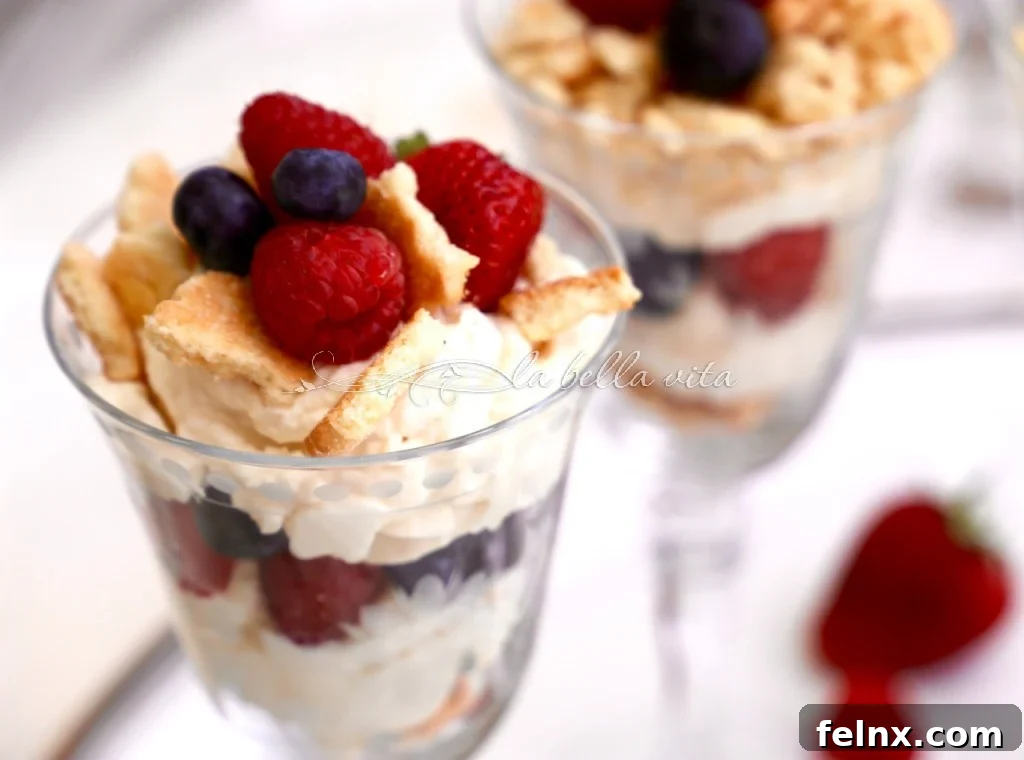 Italian Berries, Mascarpone and Marsala Budini