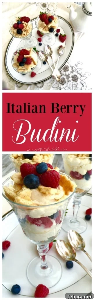 Italian Berries, Mascarpone and Marsala Budini