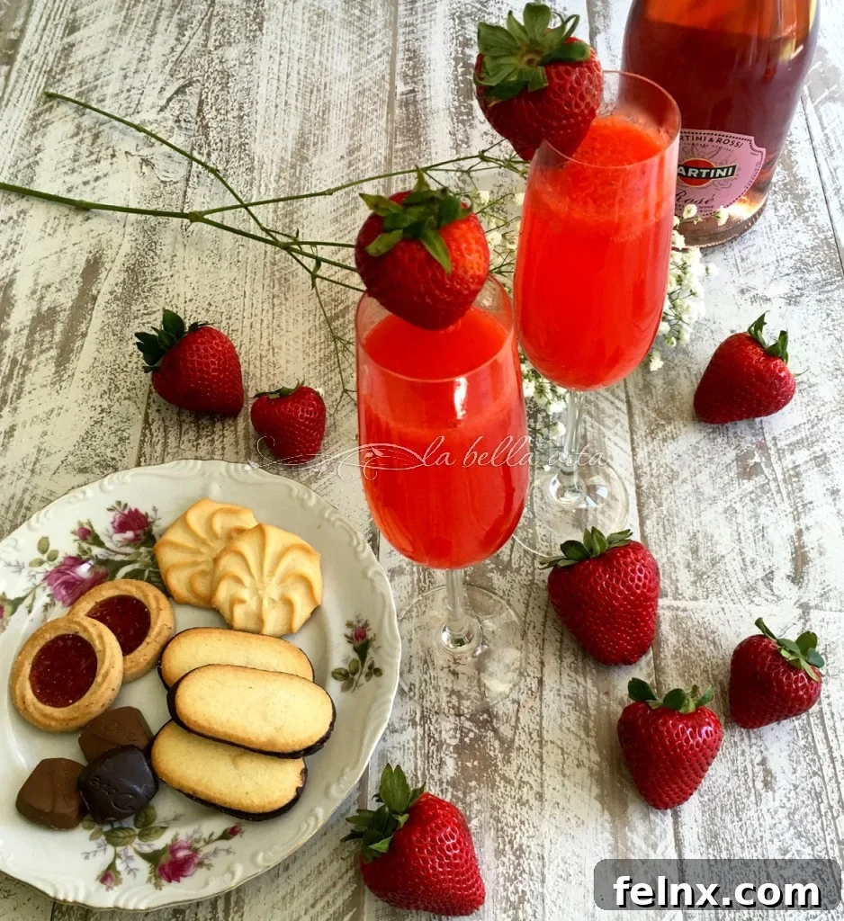 strawberry bellini