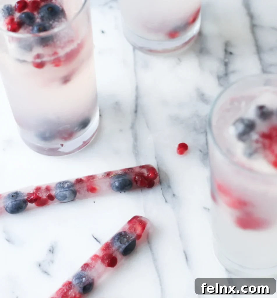 Patriotic Ice Cubes