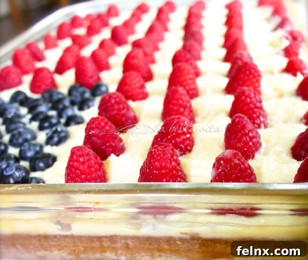 Ina Garten Flag Cake
