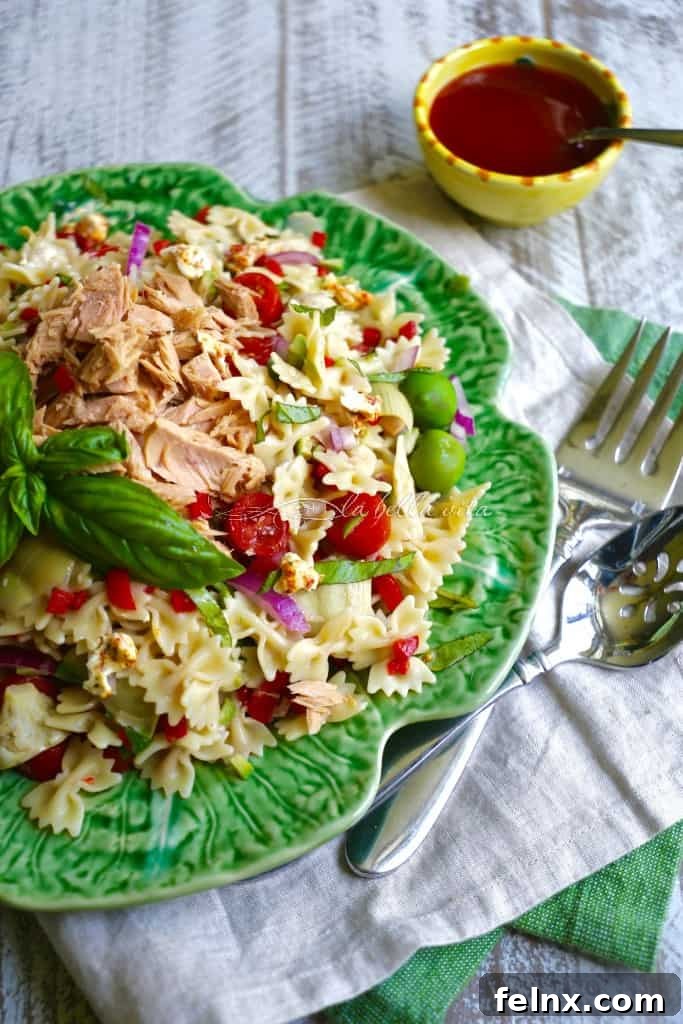 Tuna and Artichoke Pasta Salad -- Pasta Fredda, Dining Al Fresco