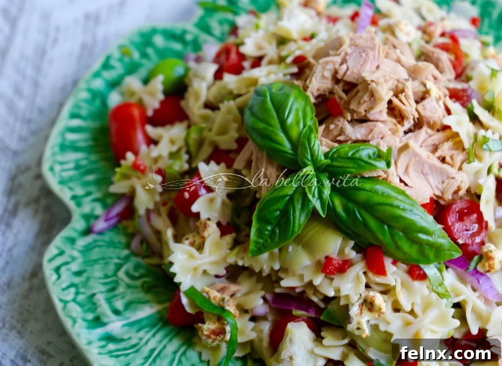 Tuna and Artichoke Pasta Salad -- Pasta Fredda, Dining Al Fresco