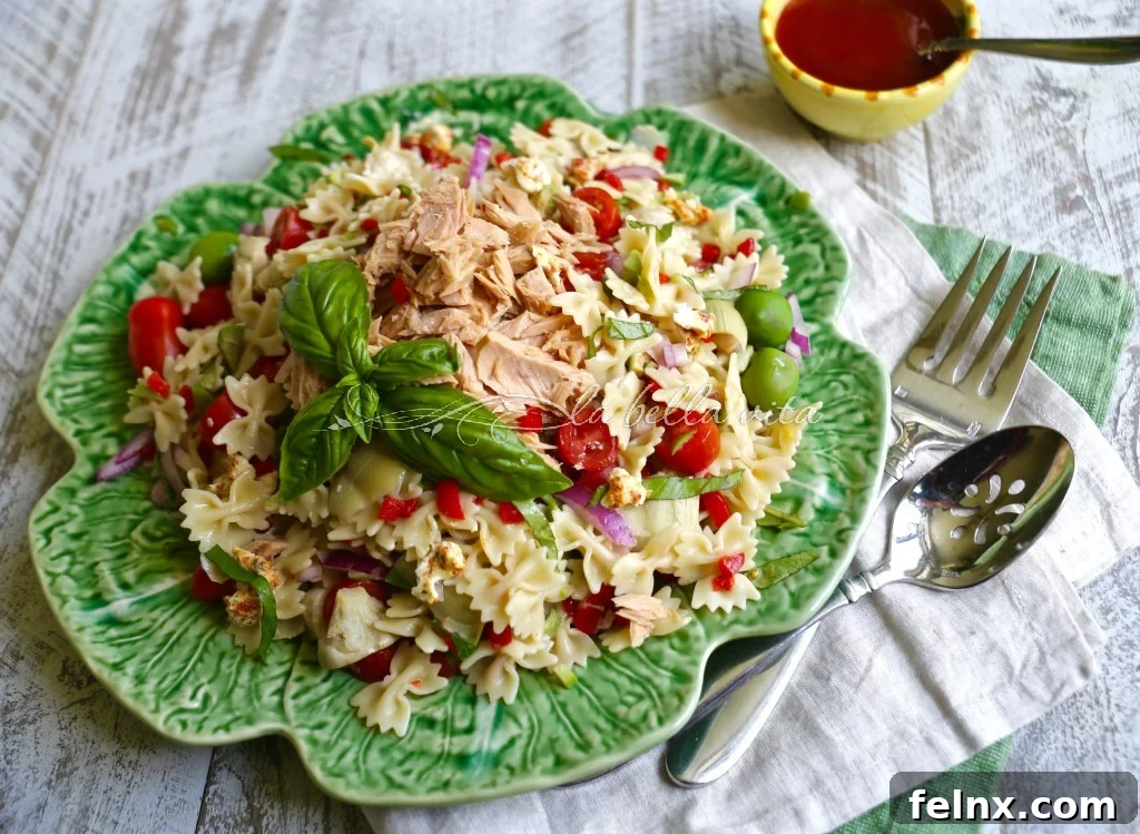 Tuna and Artichoke Pasta Salad -- Pasta Fredda, Dining Al Fresco