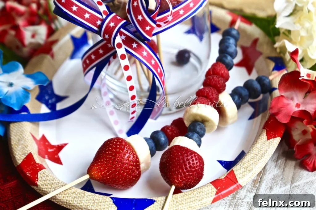 Colorful Fruit Kabobs for Kids