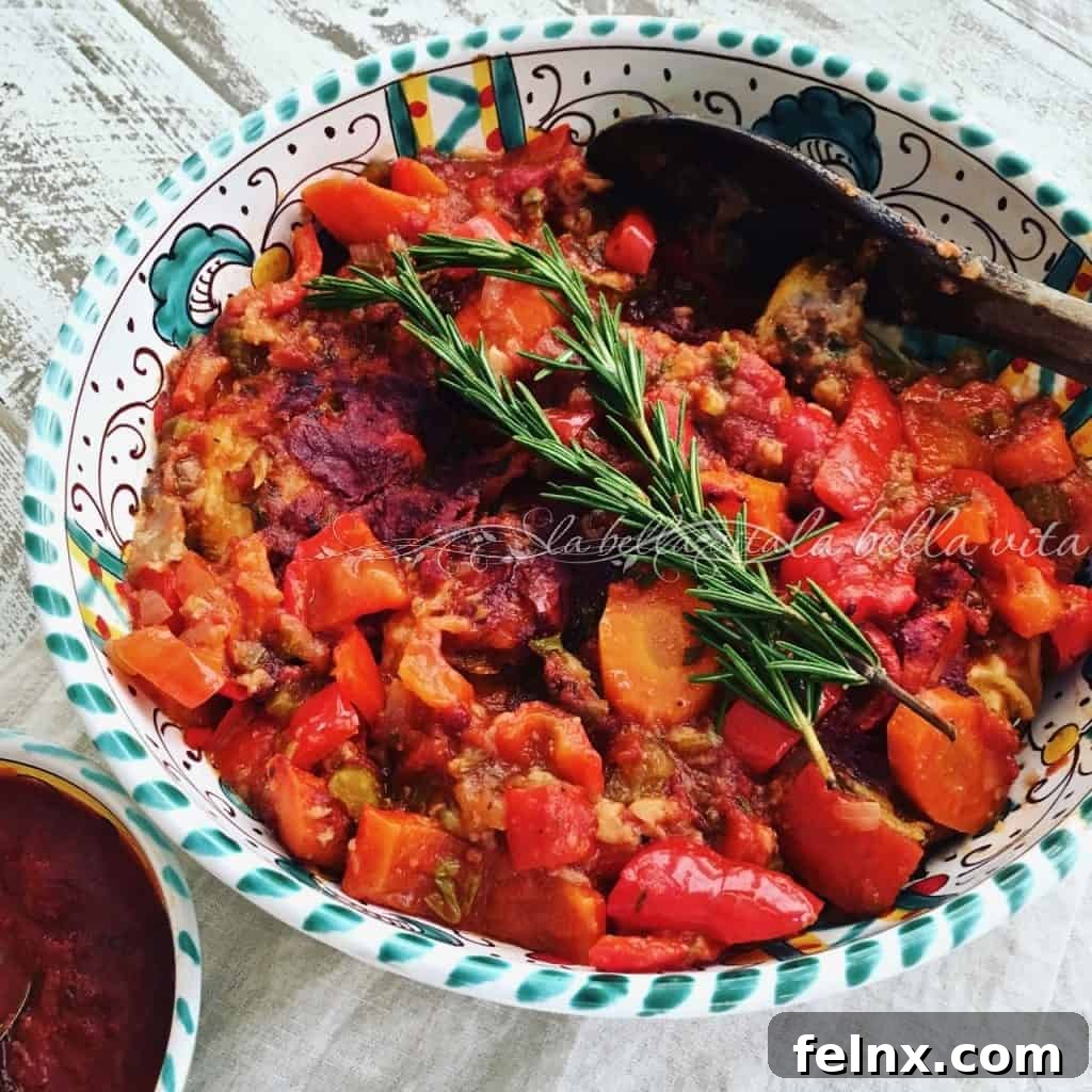 Finished Chicken Cacciatore Dish