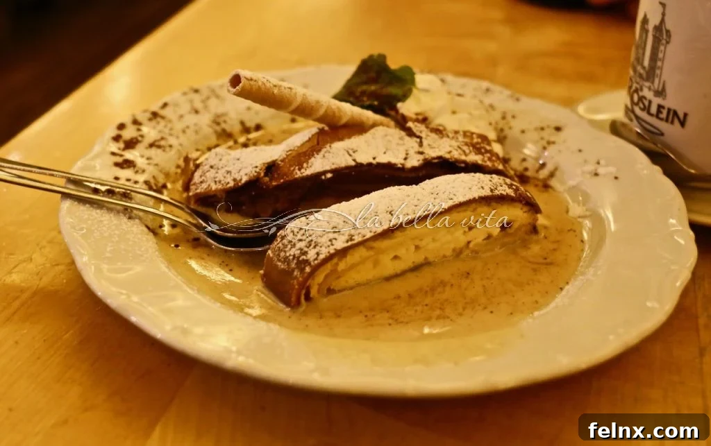 Apple Strudel at Nuremberg Christmas Market
