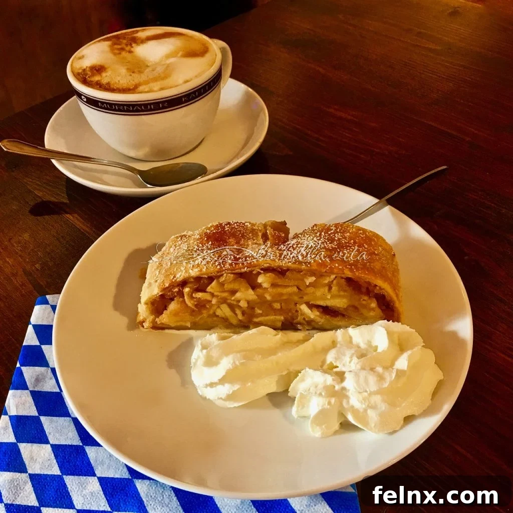 Exquisite Apple Strudel at Linderhof Palace