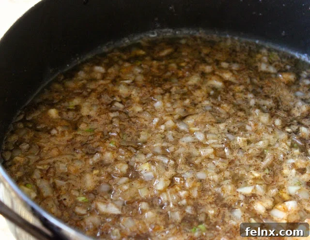 Sautéing onions and garlic for marsala sauce