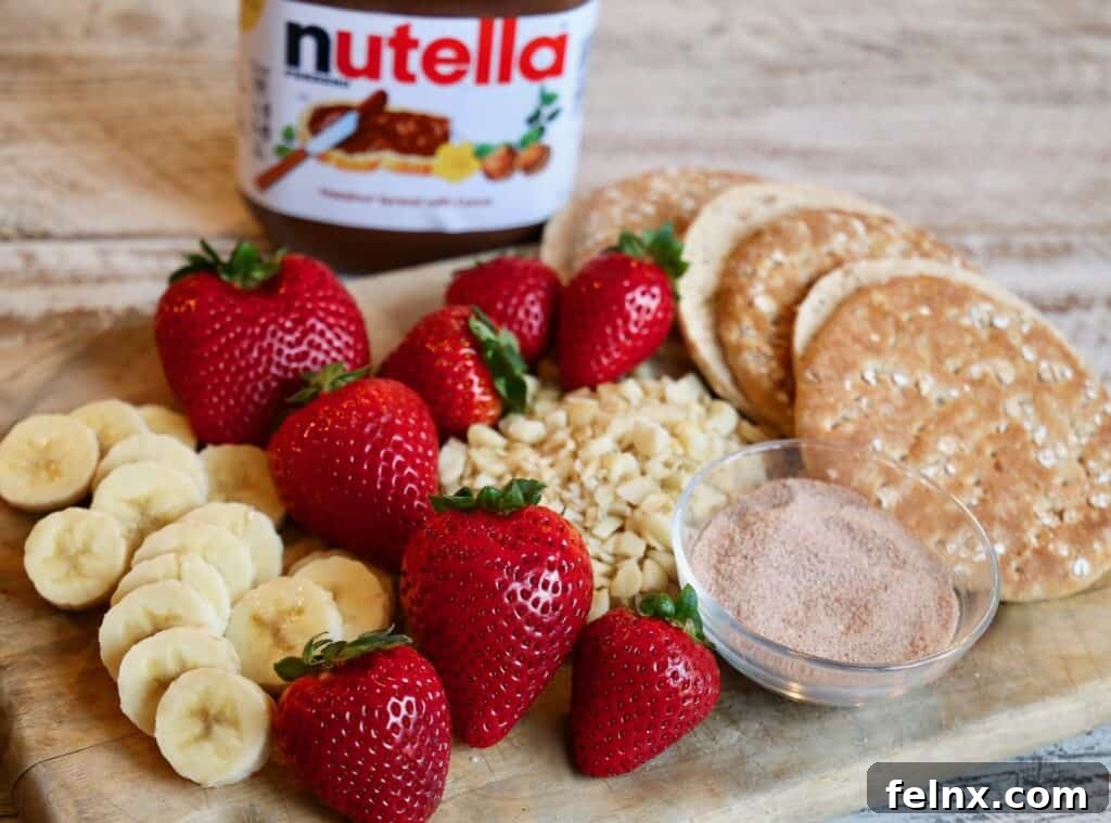 Grilled Nutella Panini with grill marks