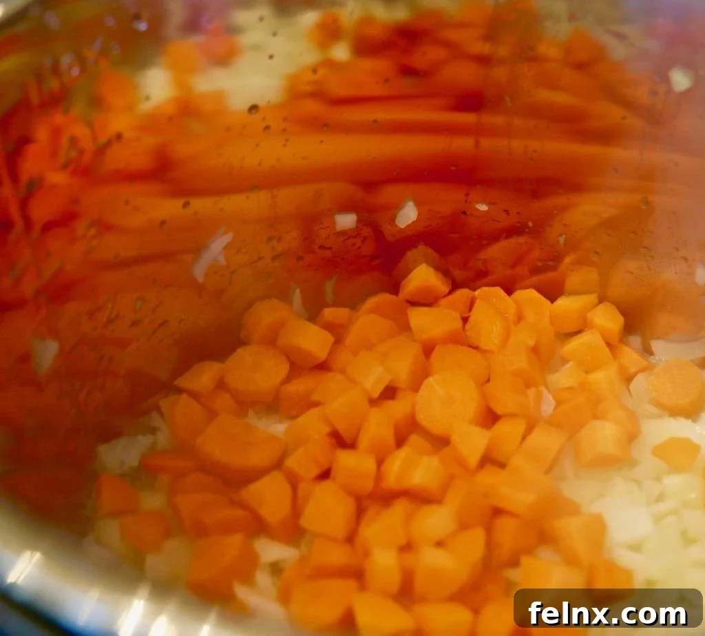 Adding celery to the mixture