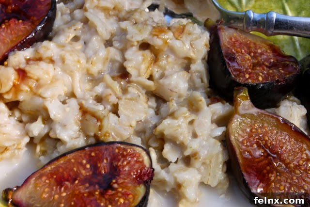final serving of fig oatmeal