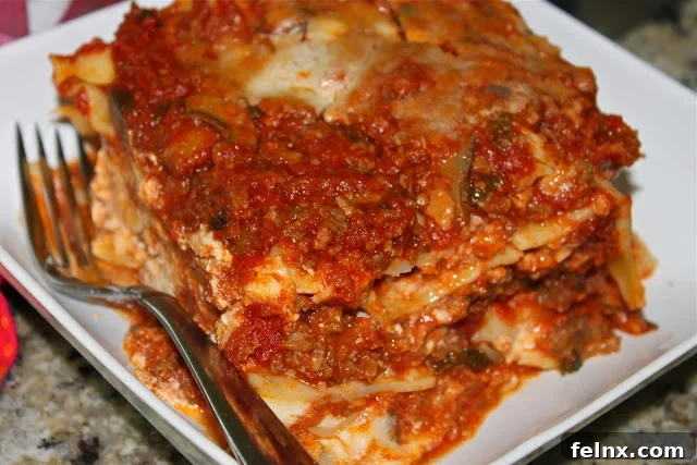 Delicious Homemade Lasagna