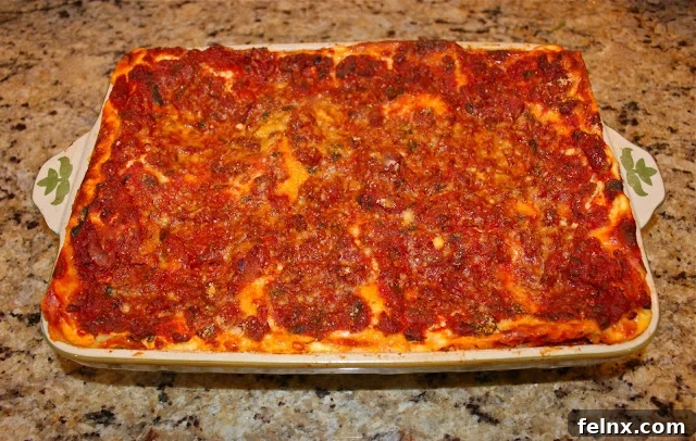 Lasagna After Baking