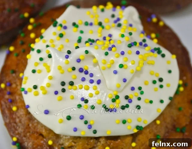 Close up of Bananas Foster Muffins