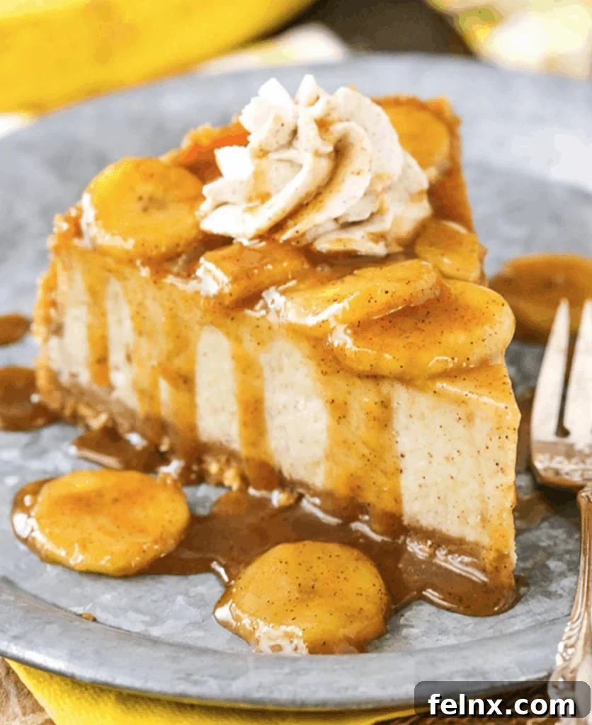 Bananas Foster Cheesecake