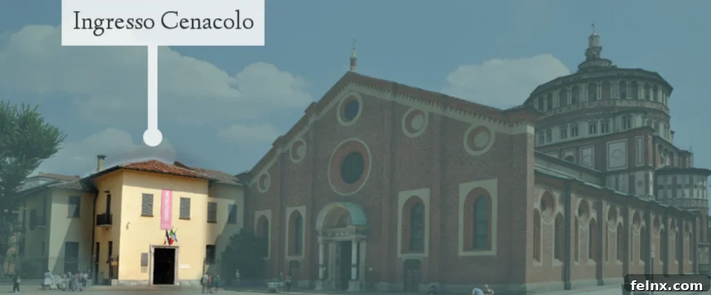 The refectory of Santa Maria delle Grazie in Milan