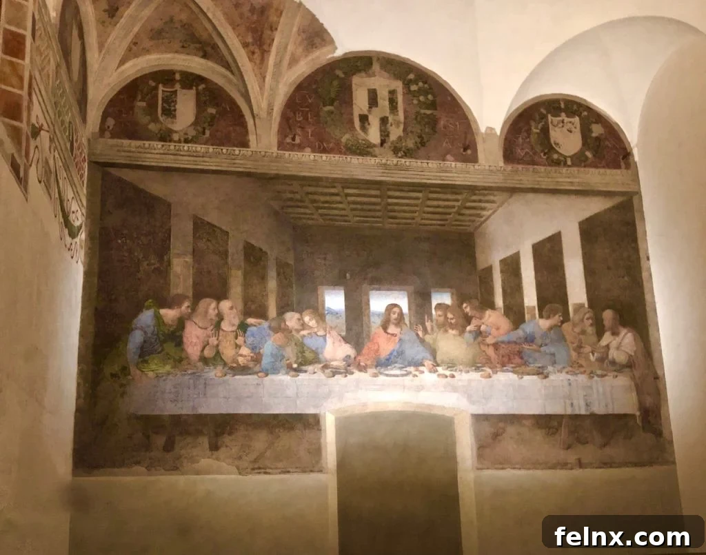 Groupings of the apostles in the Last Supper fresco