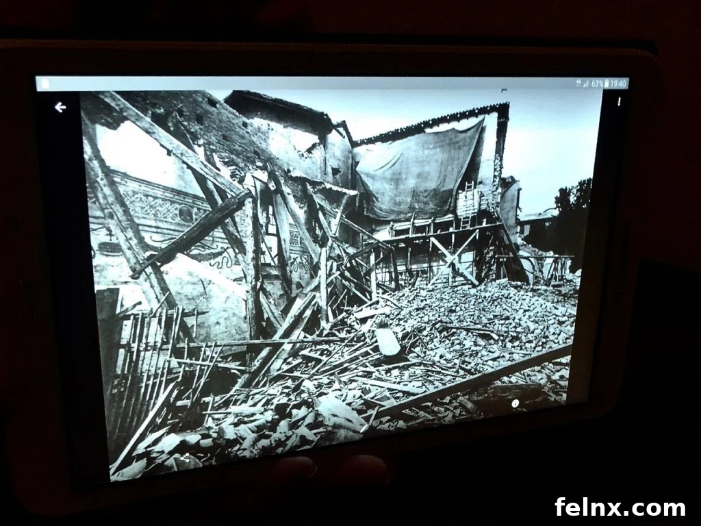 Ruins of Santa Maria delle Grazie after WWII bombing