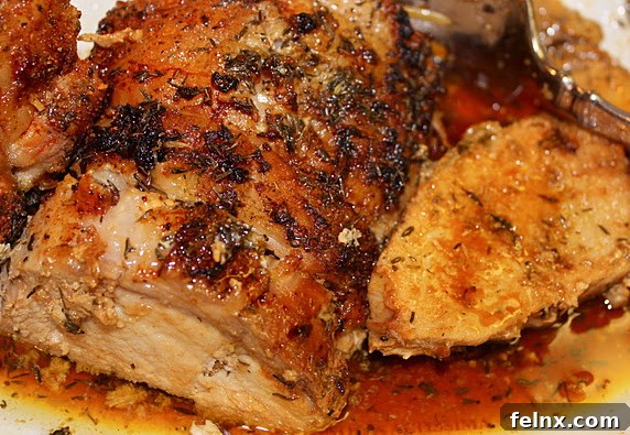 Perfect Roast Pork with Garlic and Thyme