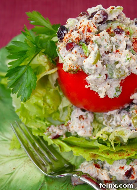 Autumn Chicken Salad with Cranberries