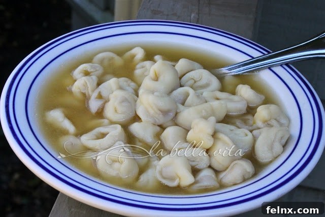 Homemade Tortellini in Brodo