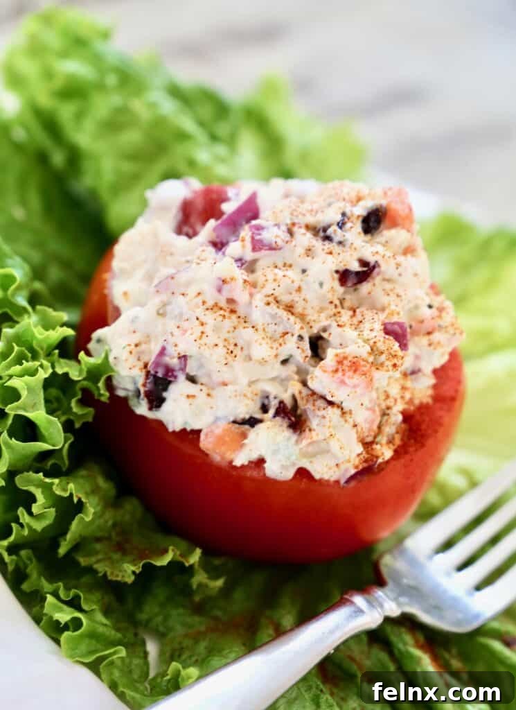 The Best Chicken Salad Recipe Presentation