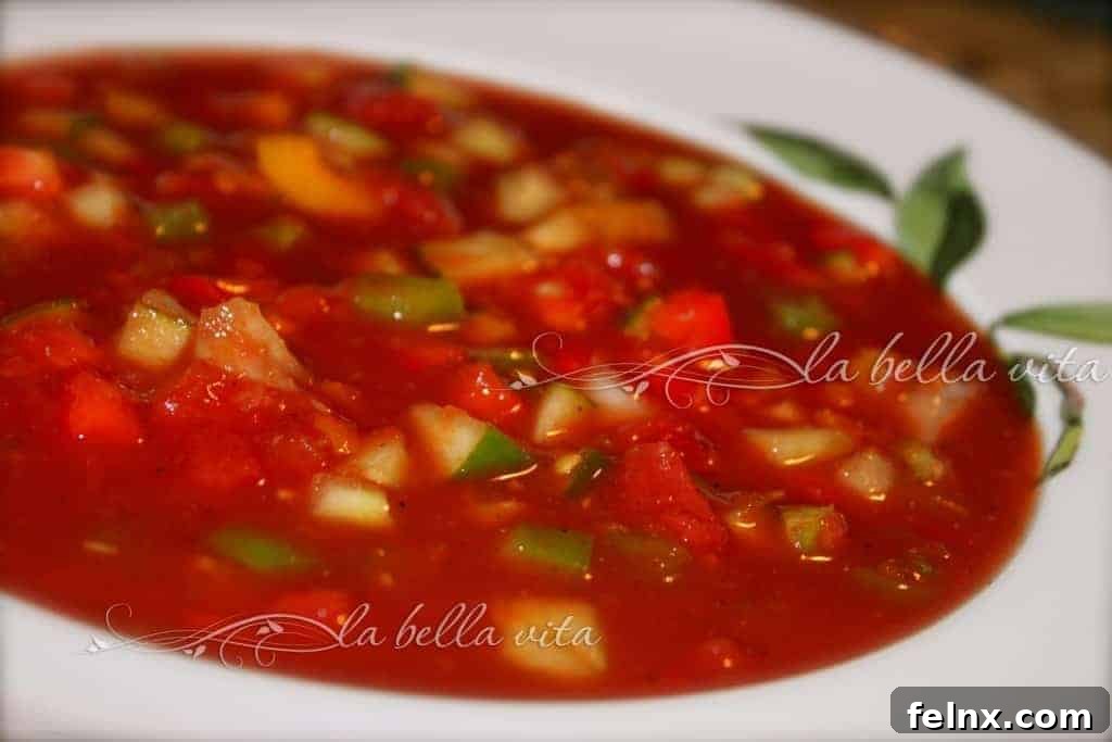 Bowl of Gazpacho