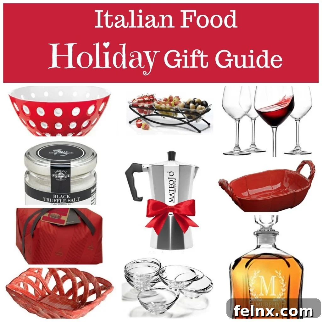 Hand-selected Italian food holiday gift guide for gourmets