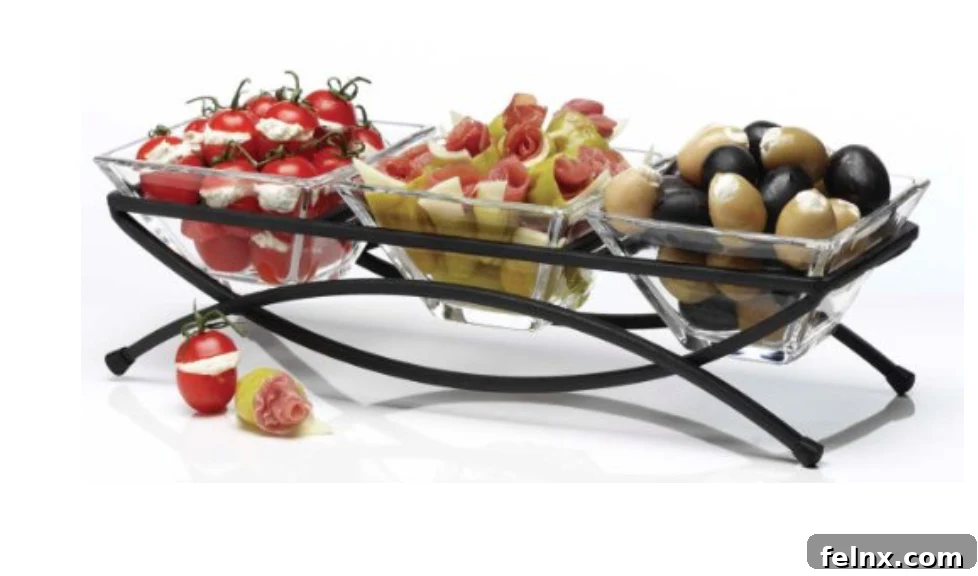 Luigi Bormioli 4-Piece glass bowl set for Italian appetizers