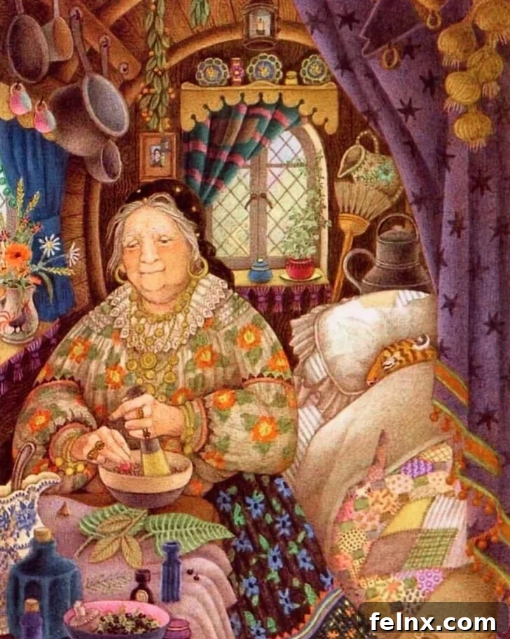 Illustrations of a Wise Old Crone
