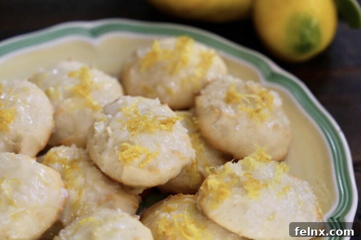 Limoncello Glazed Cookies